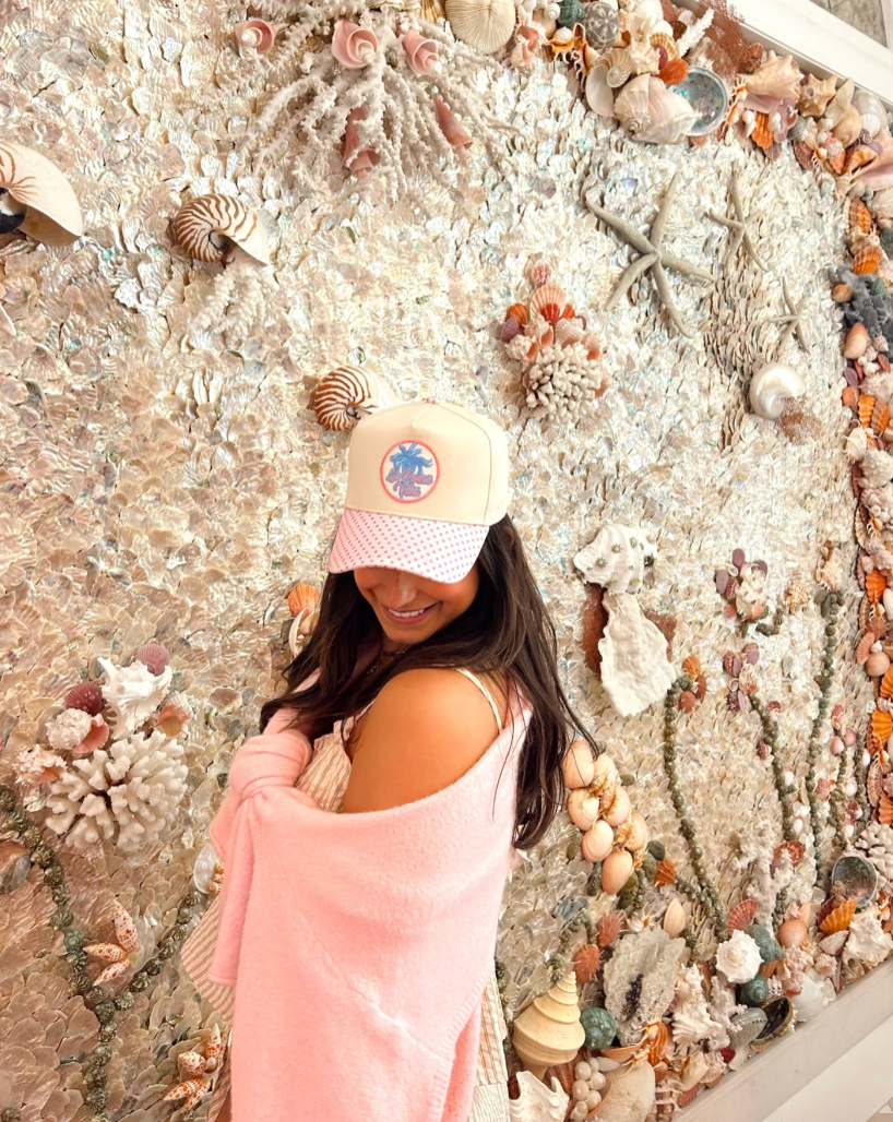 La Dolce Vita - Pink Polka Dot Trucker Hat
