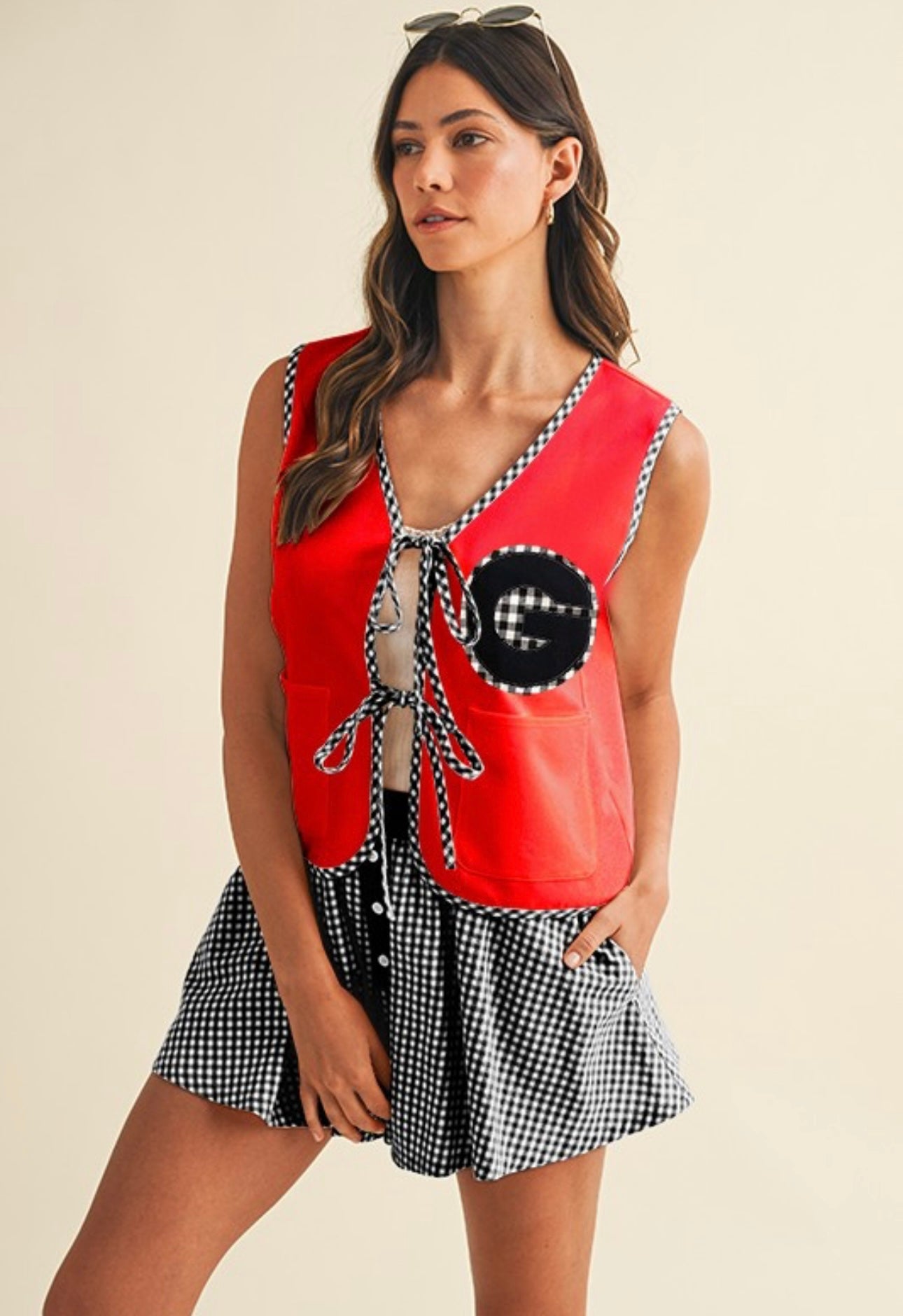 Georgia | Tie Front Vest