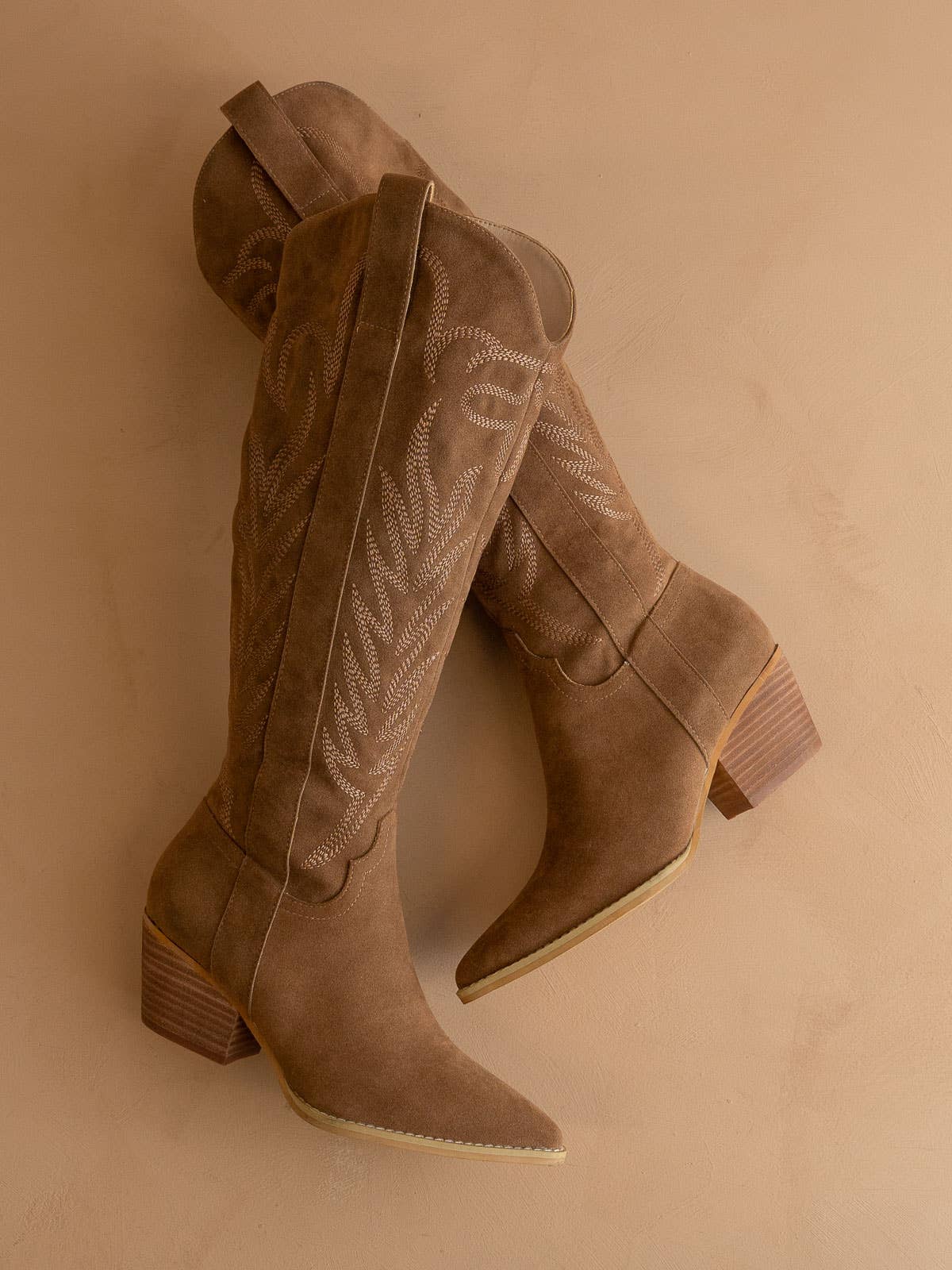 The Samara Brown | Embroidered Western Tall Boot