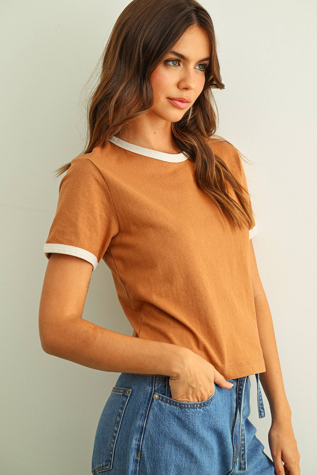 Short Sleeve Ringer Top