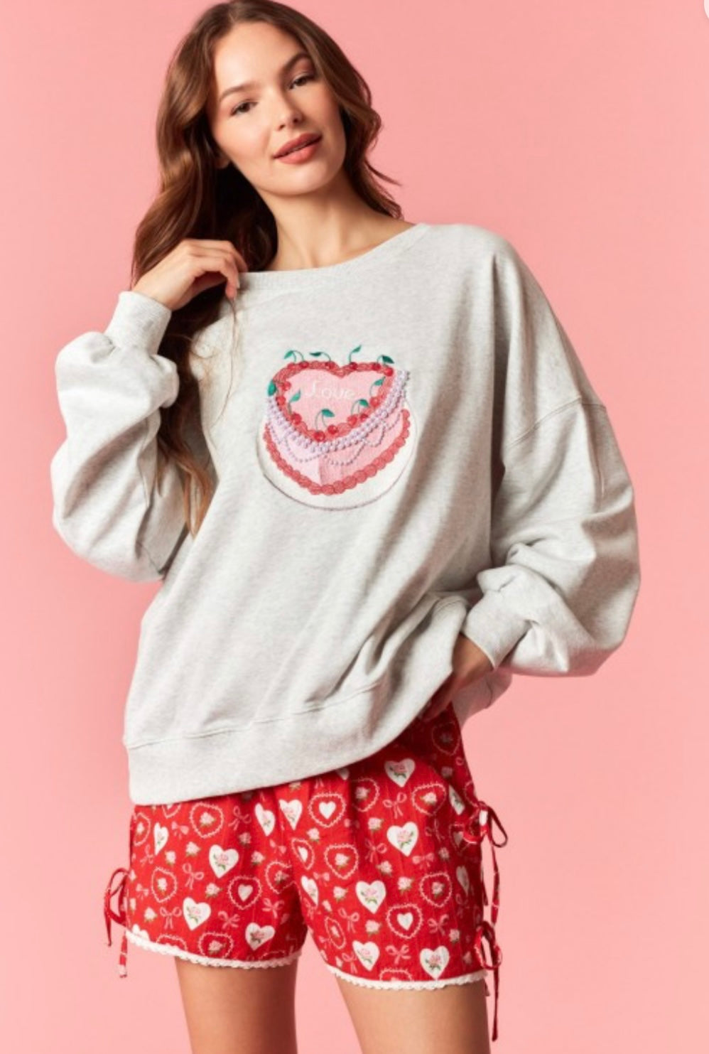 XOXO Cake Pullover