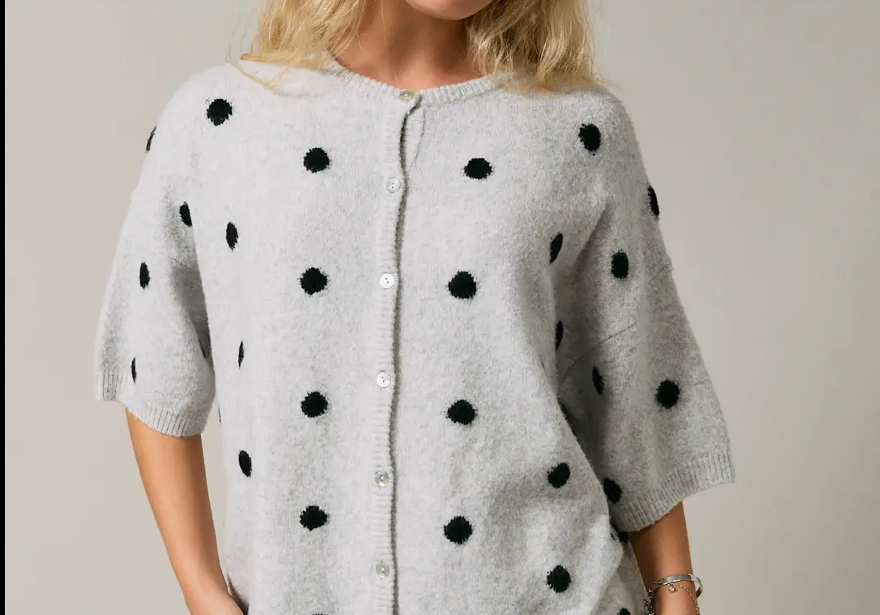 Polka Dot Cardigan