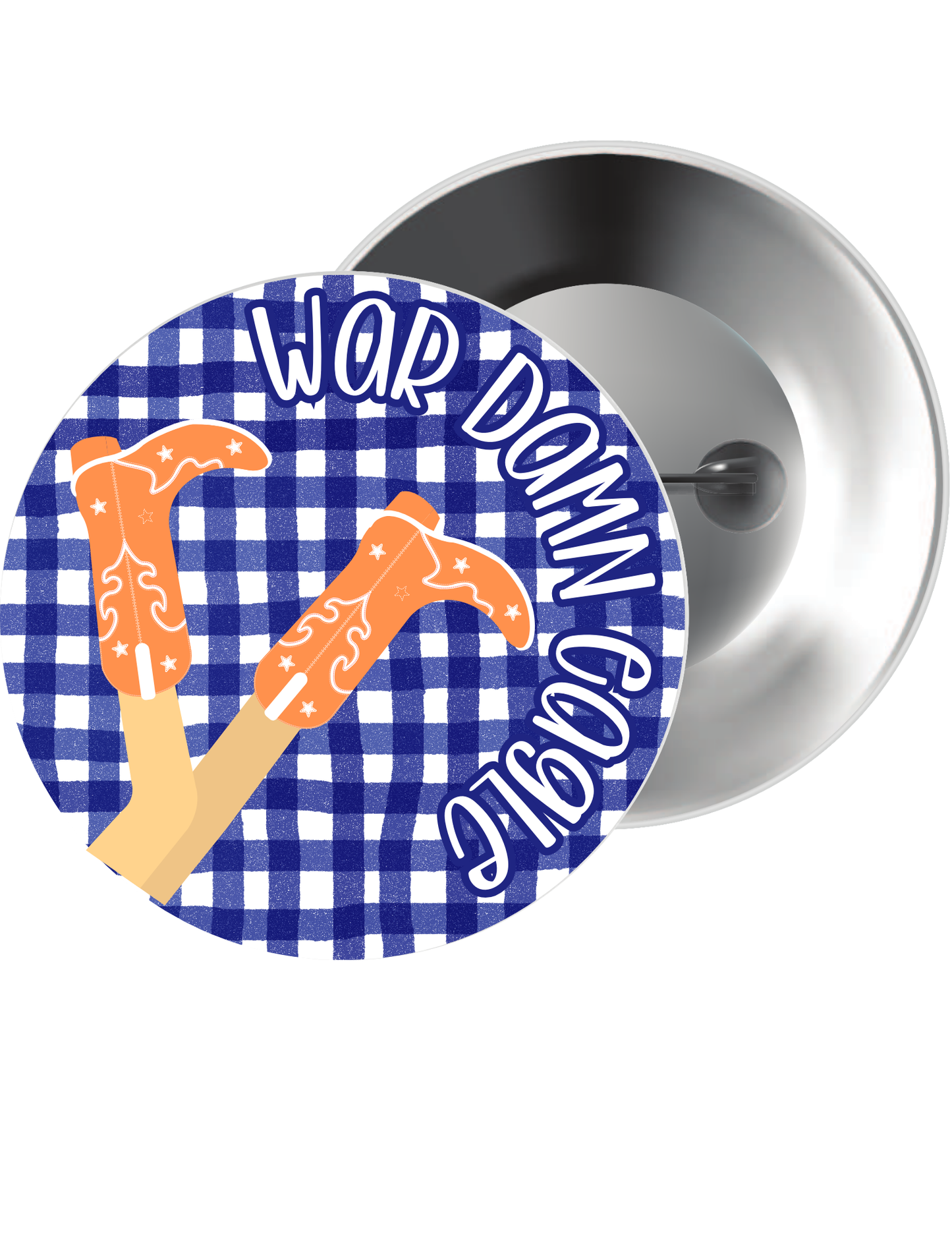 Auburn | War Damn Eagle Button Pin
