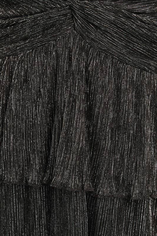 SLEEVELESS TWISTED V-NECK TIERED MINI DRESS