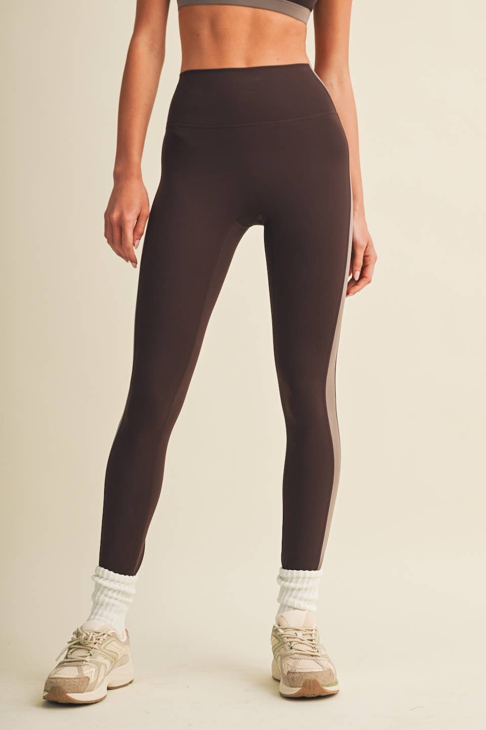 Side Contrast Block Legging