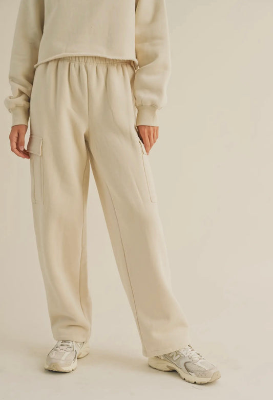 Cargo wide leg pants