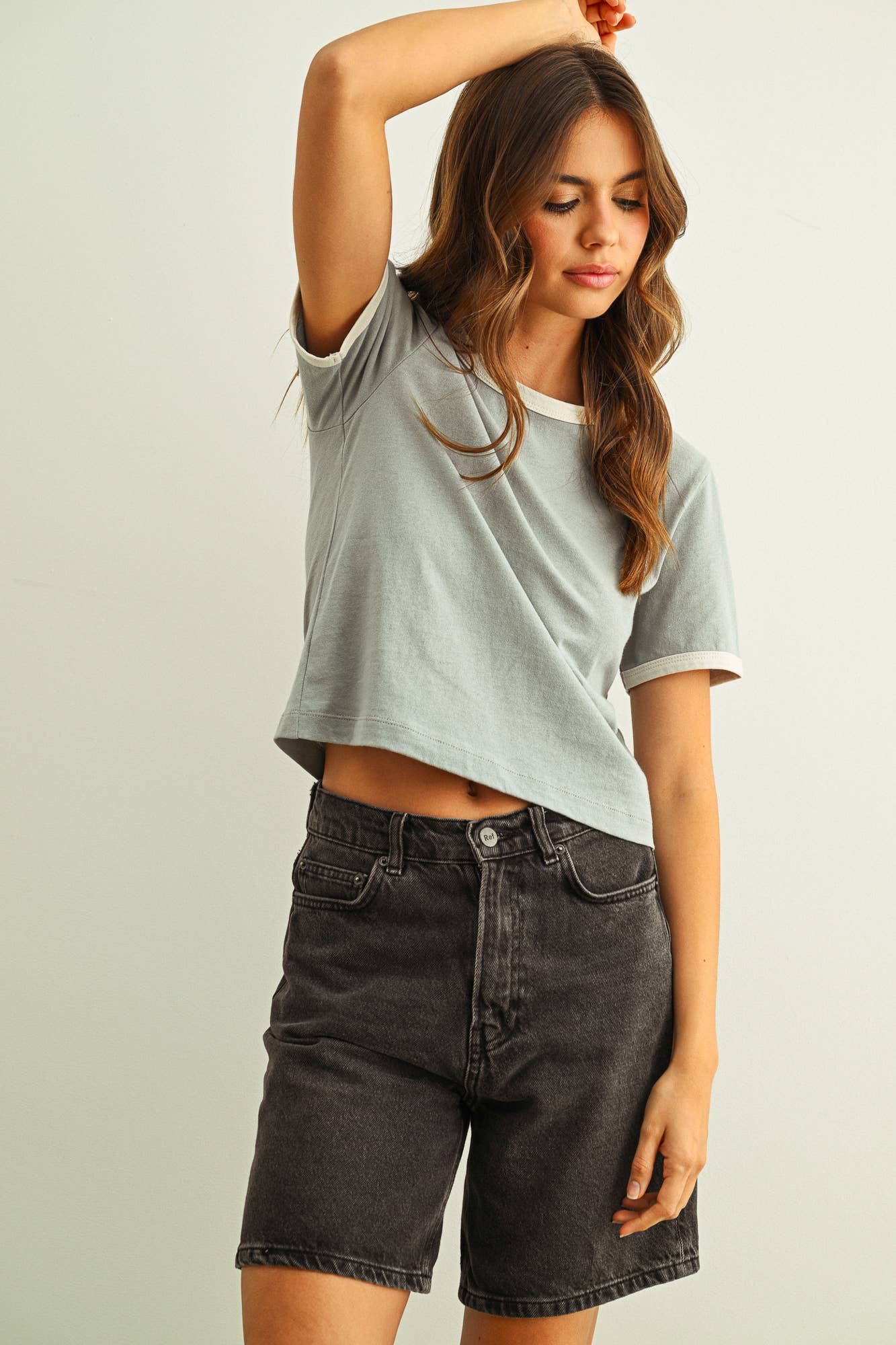 Short Sleeve Ringer Top