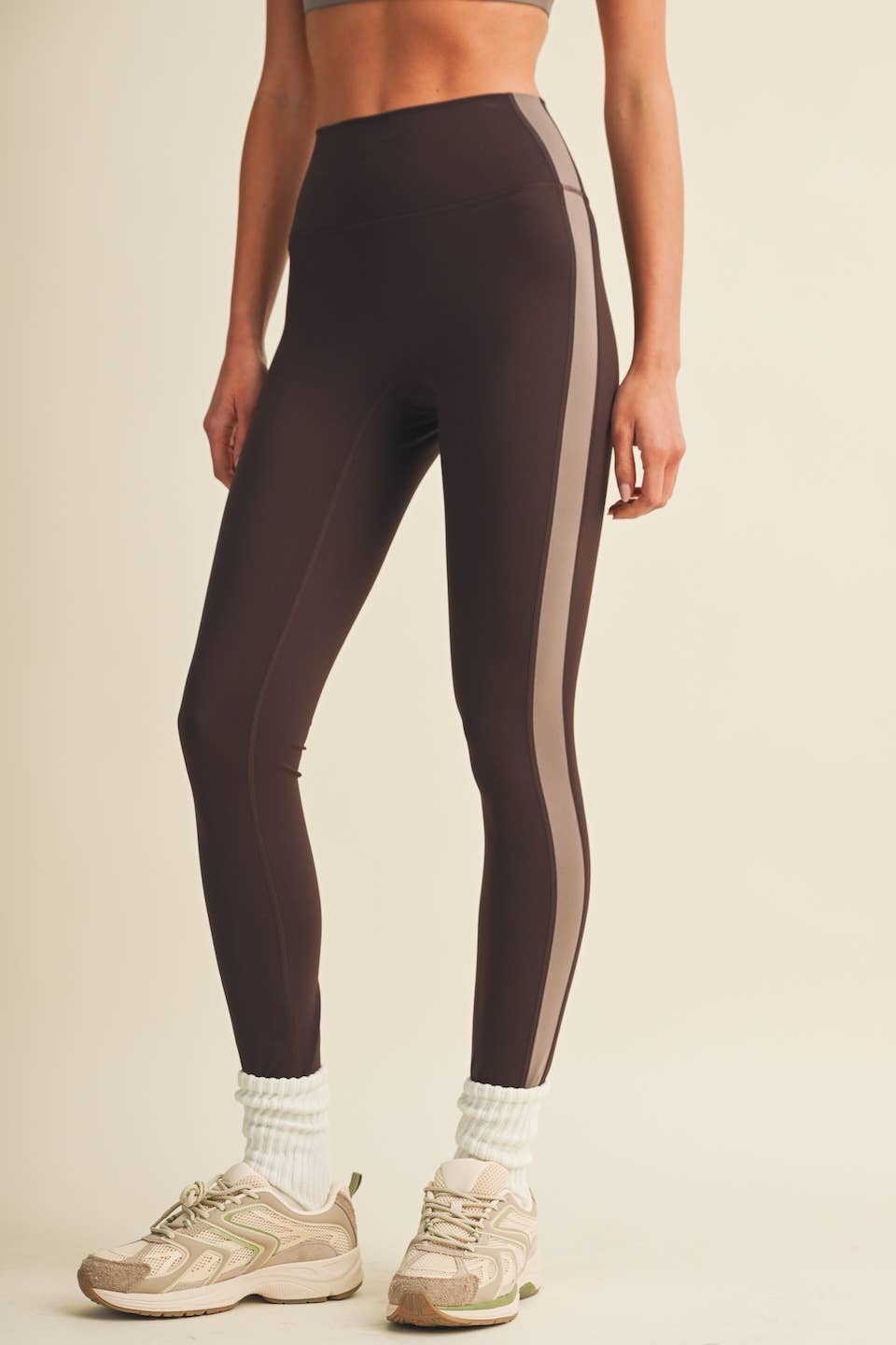 Side Contrast Block Legging