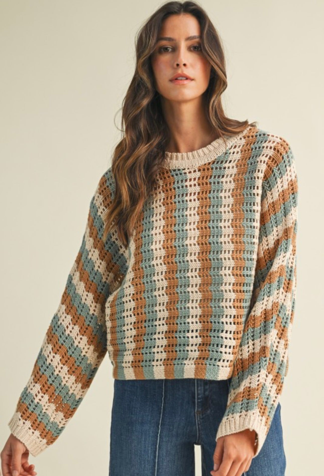 Striped Dolman Sweater