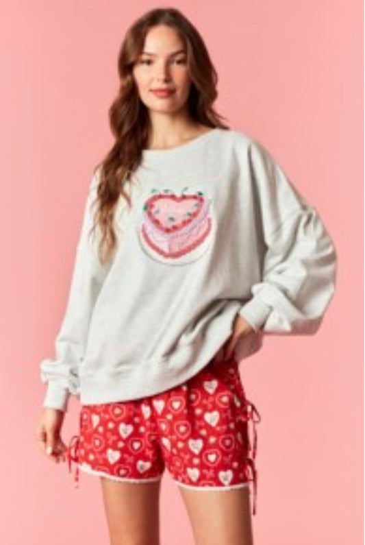 XOXO Cake Pullover