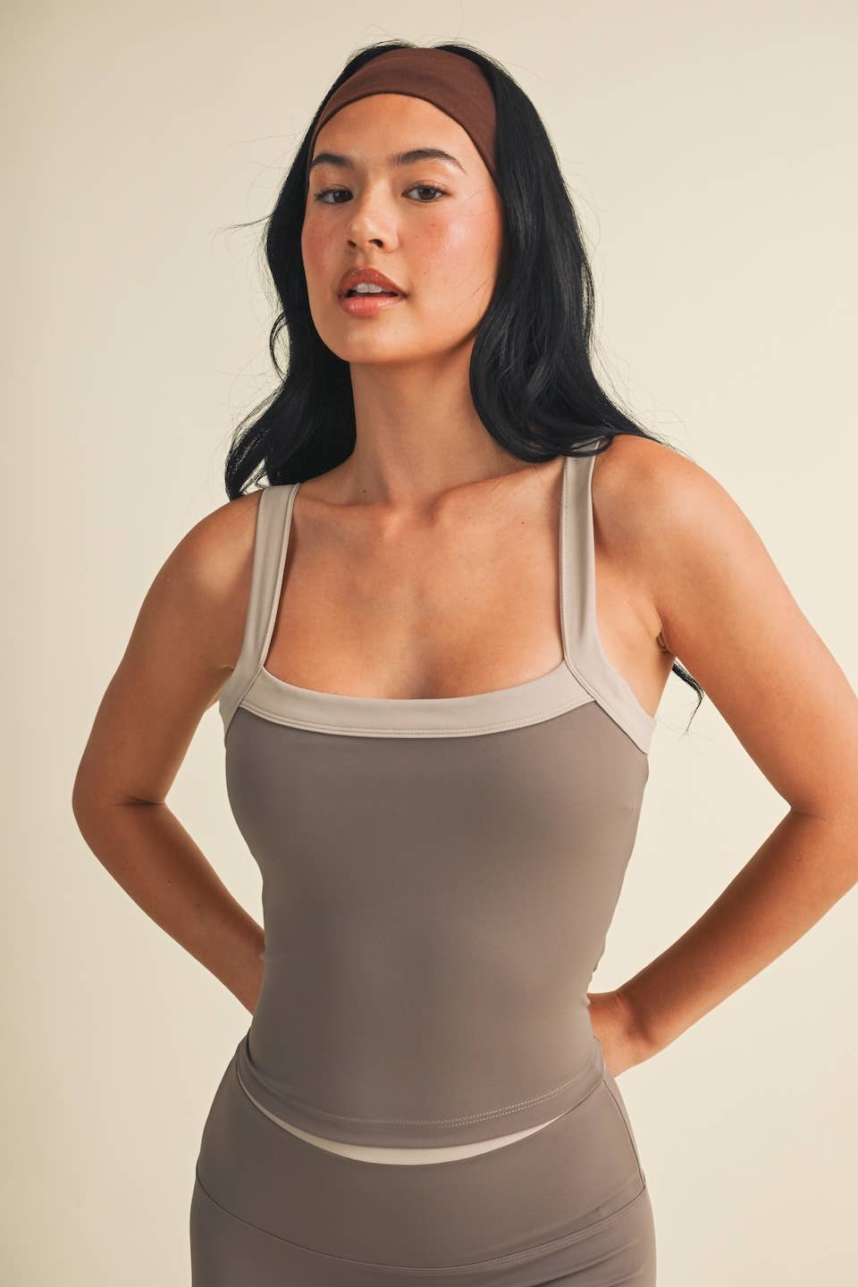 Contrast Block Tank Top