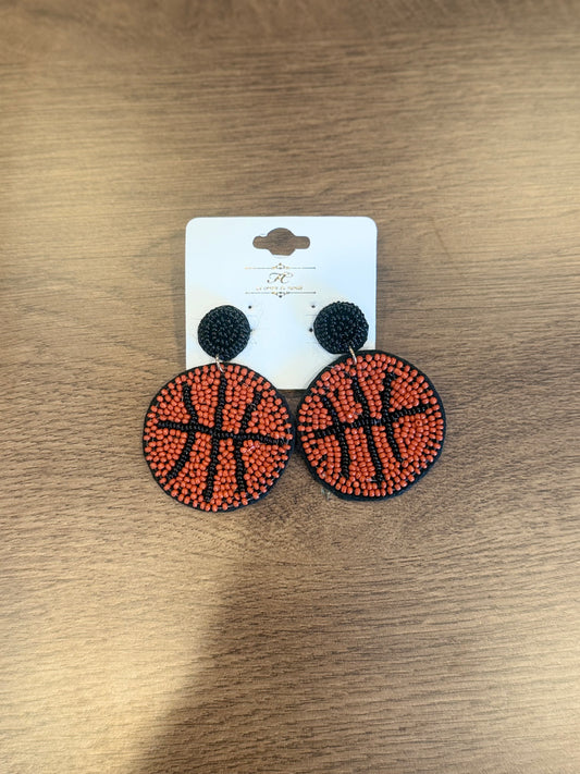 Sport Basketball Earrings