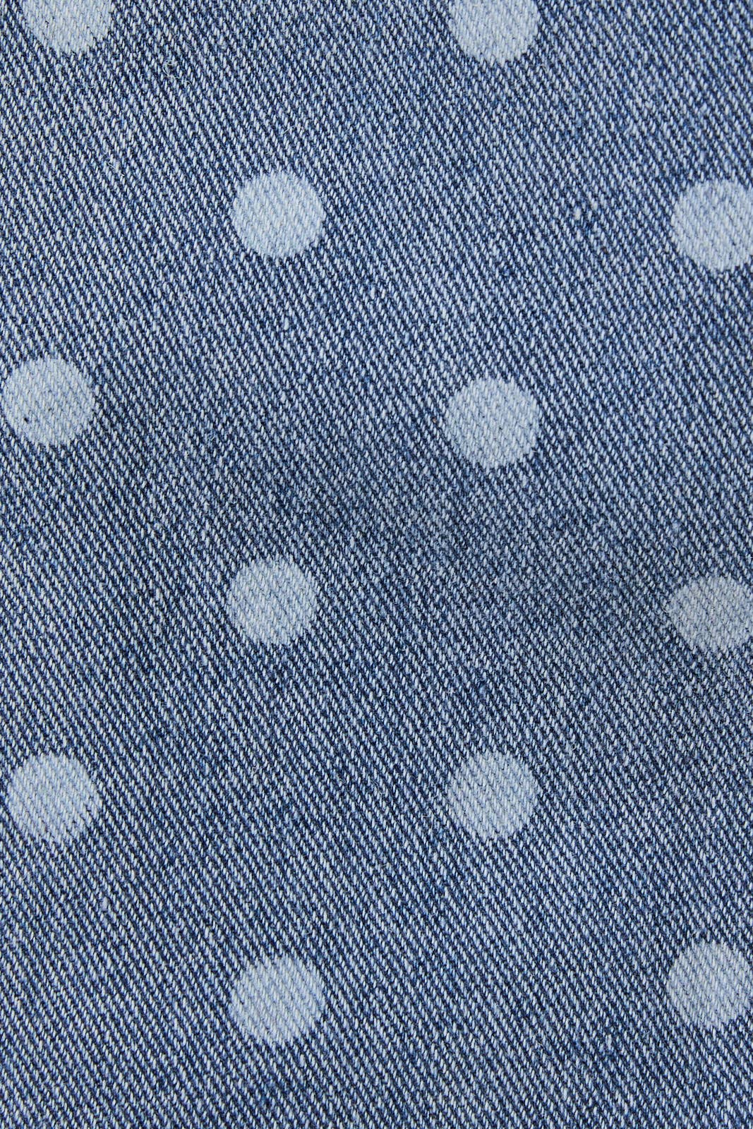 High Waist Polka Dot Denim Short
