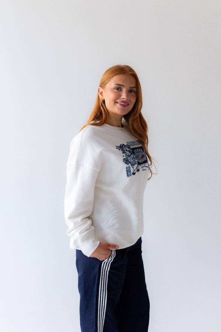 North Carolina | Layer Patch Lantern Sleeve Crew Sweatshirt