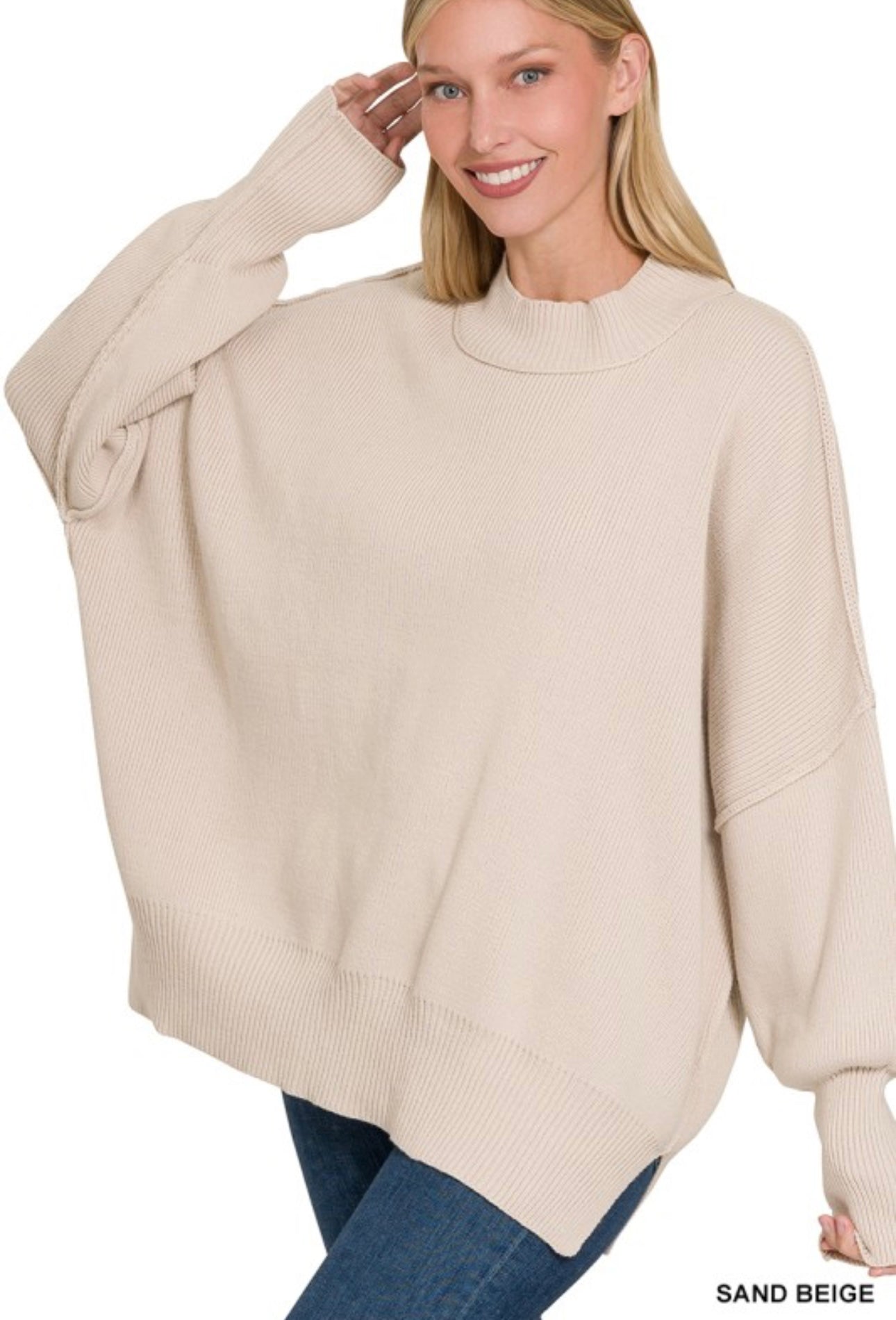 Oversized Mockneck Sweater