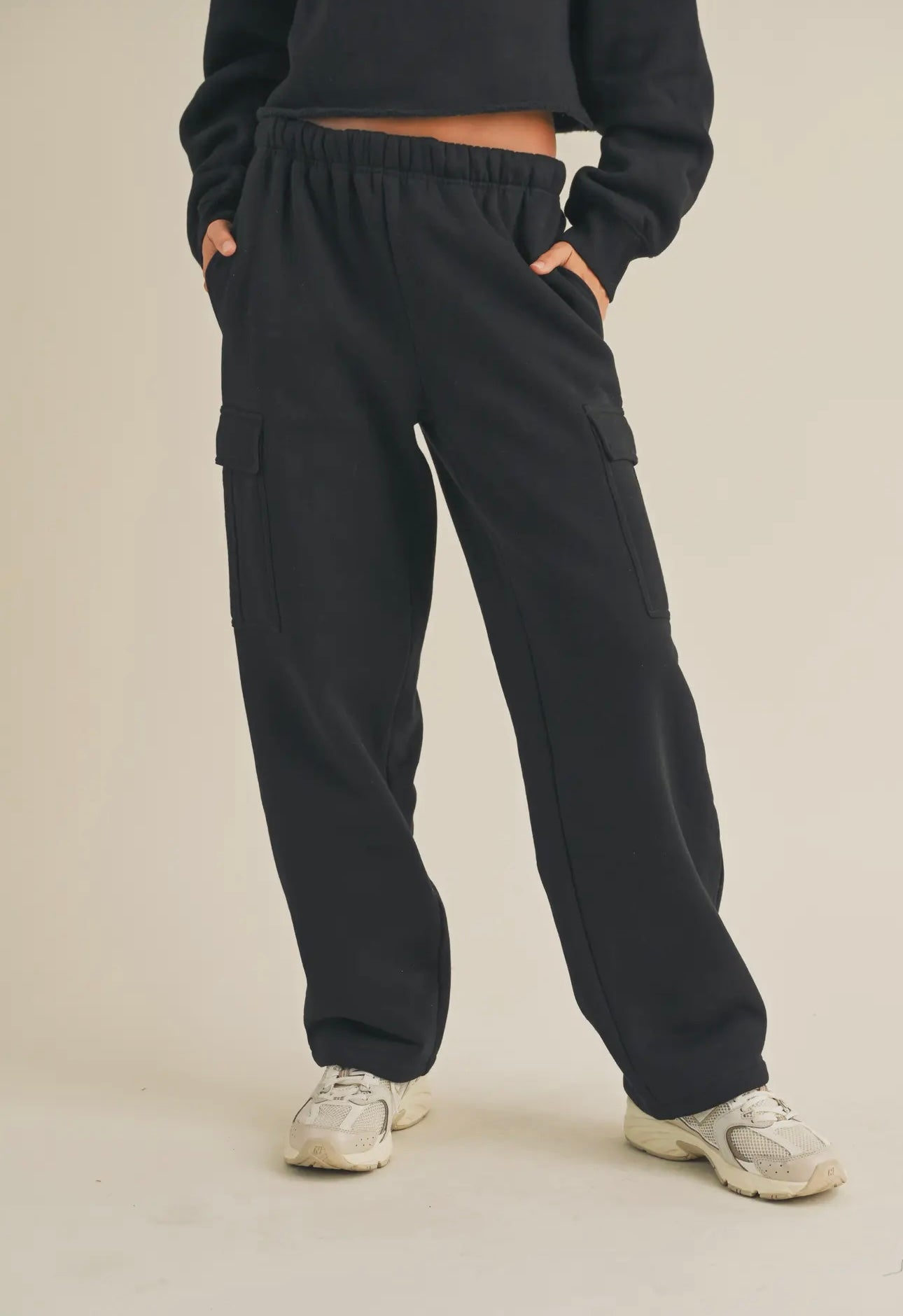 Cargo wide leg pants