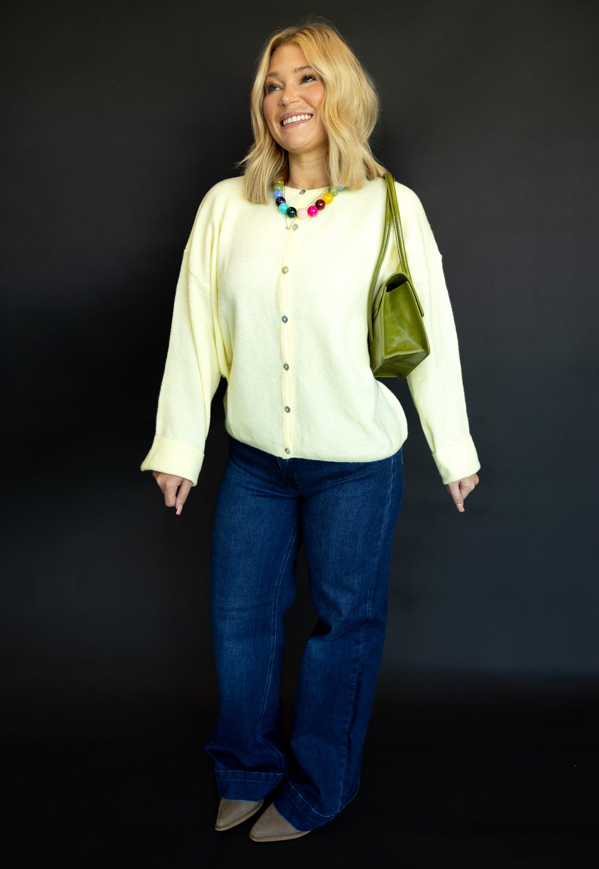 Butter Yellow Cardigan