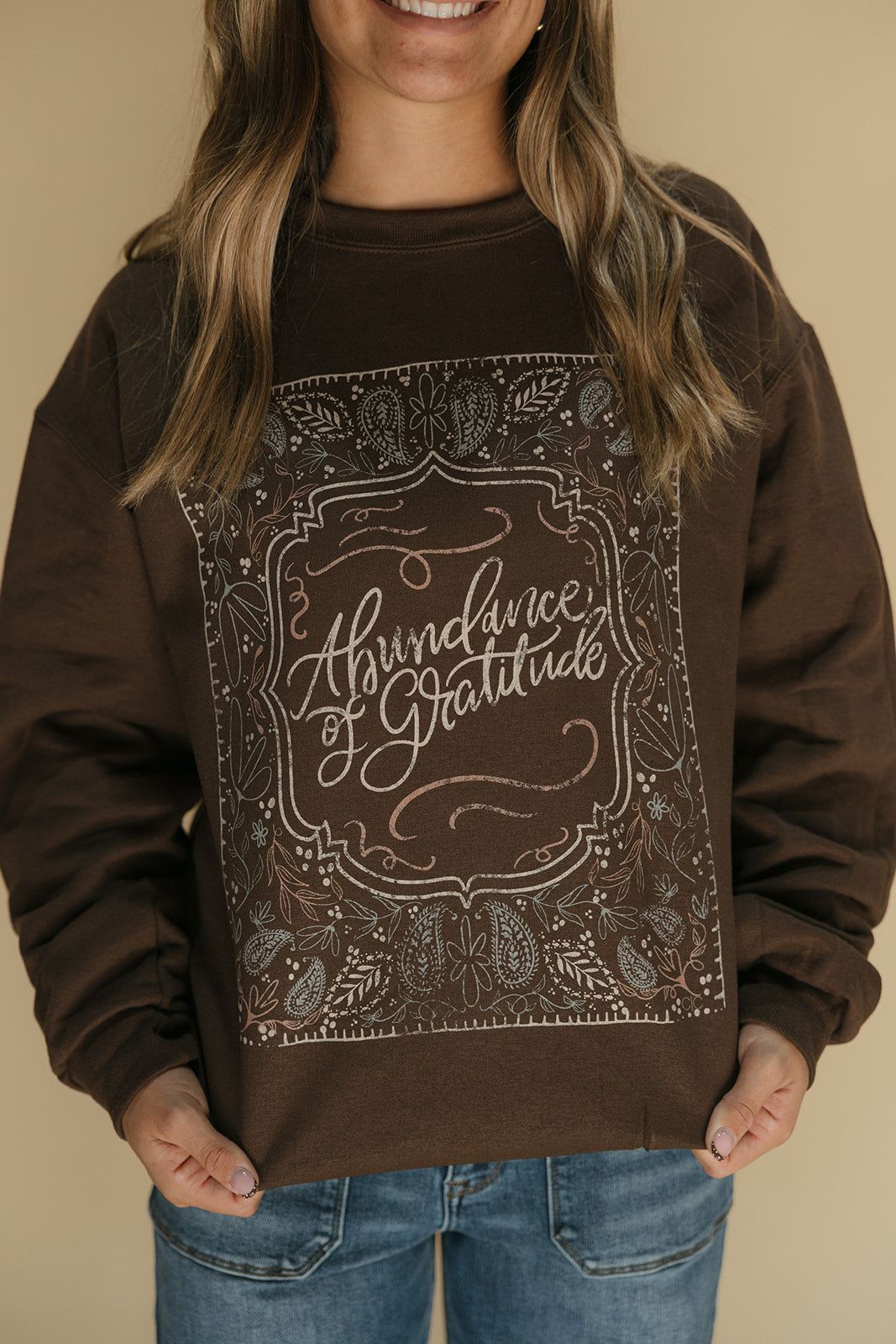 Abundance Of Gratitude Graphic Sweatshirt