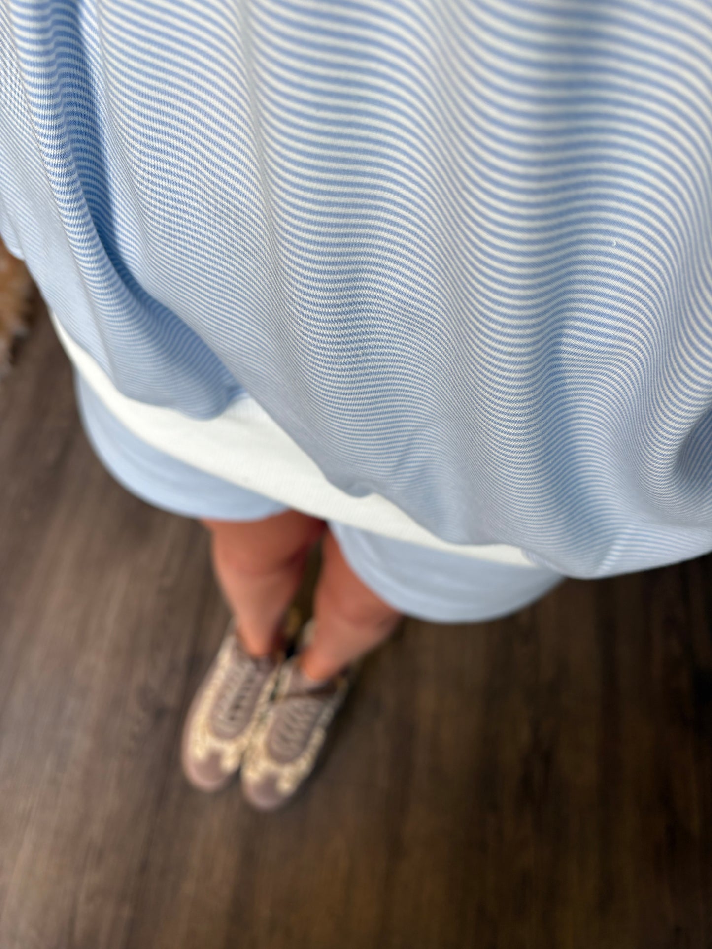 Striped Mockneck Set