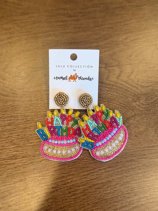 Happy Birthday Earrings
