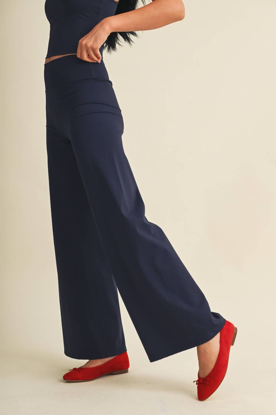 High Waist Wide Leg Pants