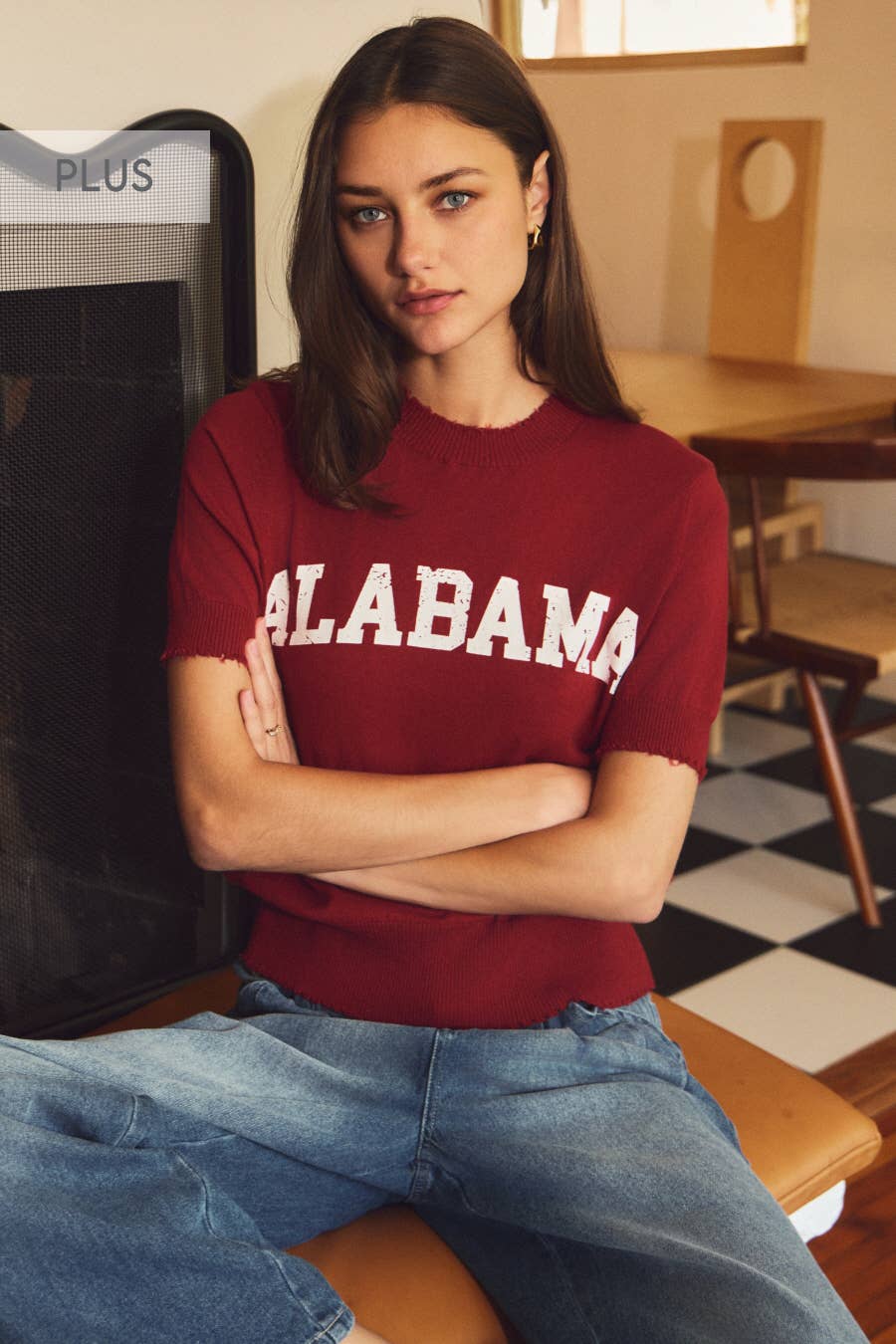 Alabama | Plus Game Day Sweater Knit Top