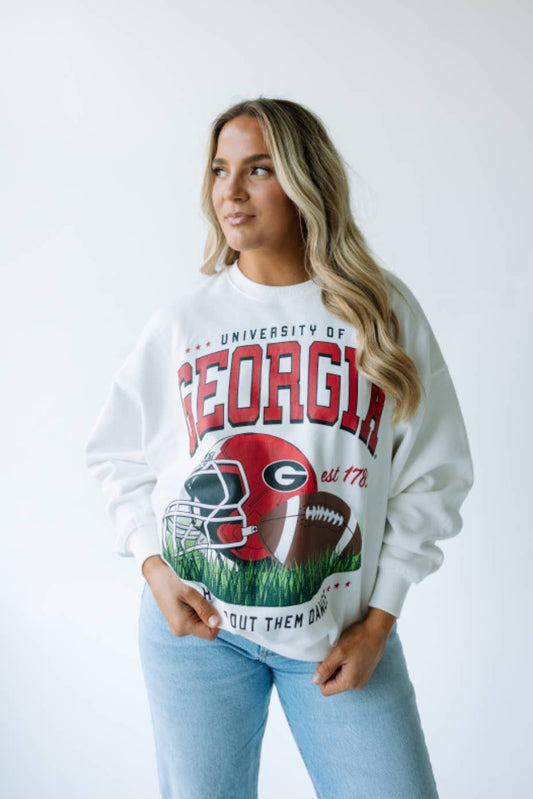 Georgia | Fleece Crew Sweatshirt