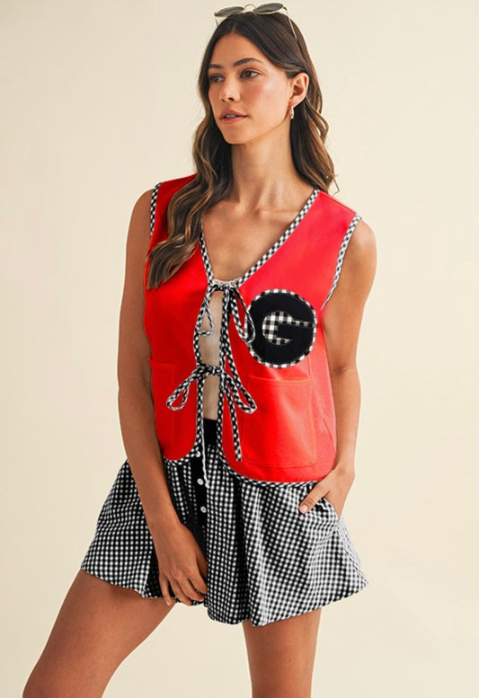 Georgia | Tie Front Vest