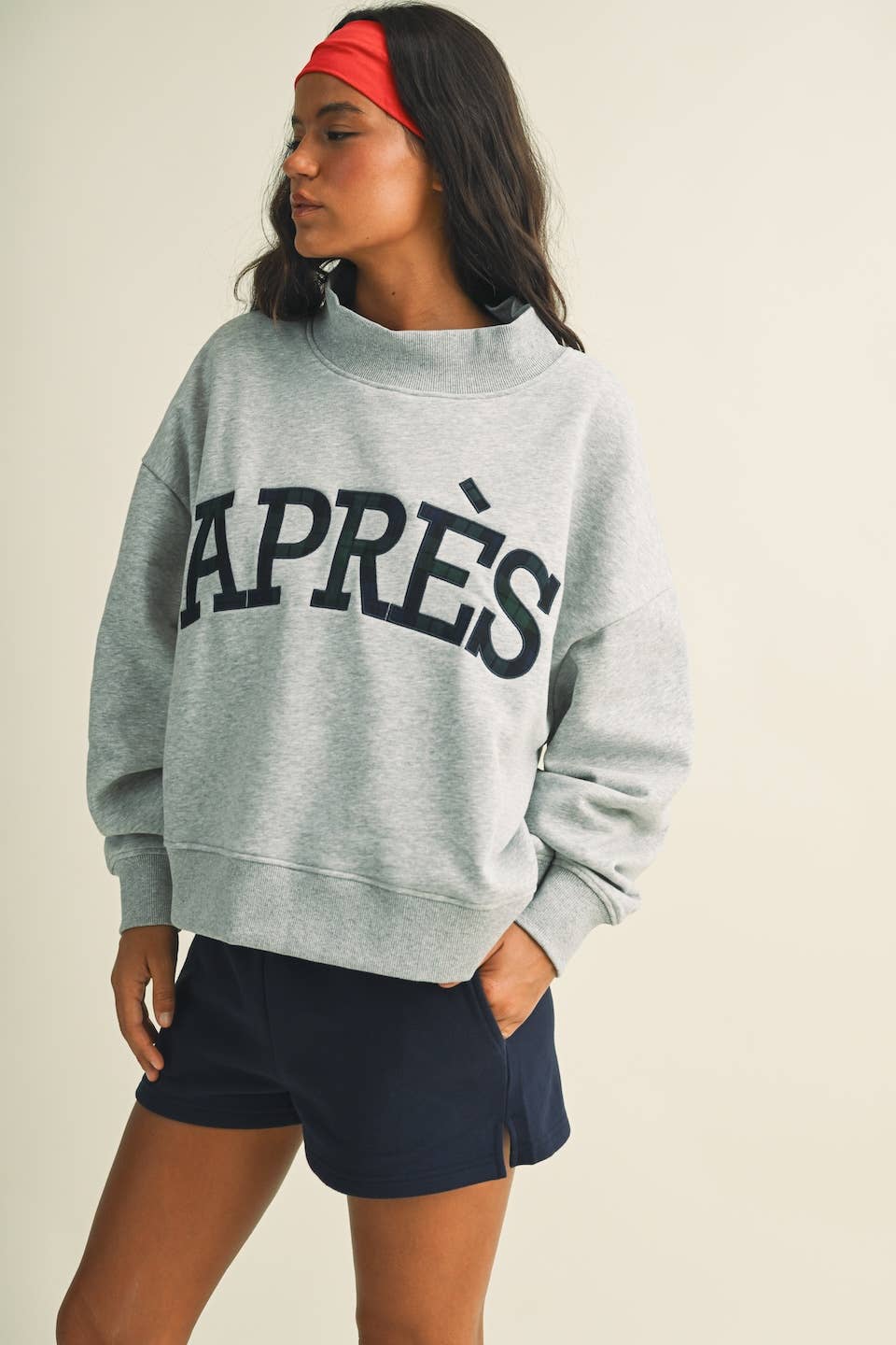Après Oversized Mock Neck Sweatshirt