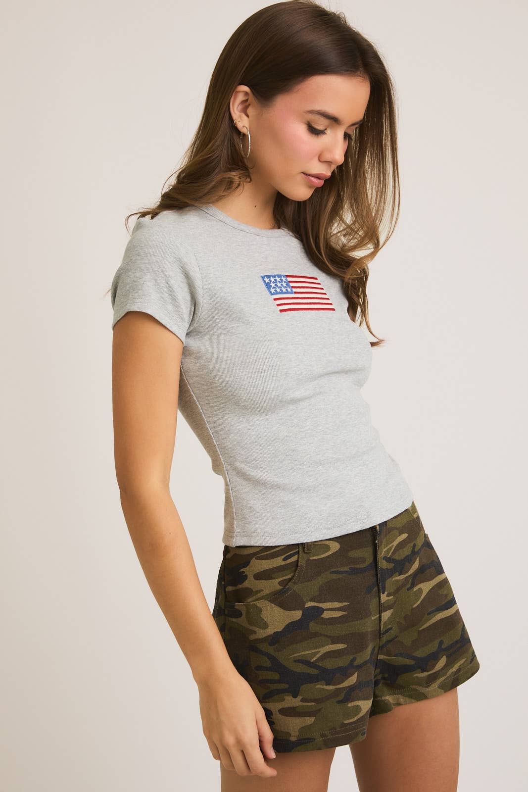 Short Sleeve USA Flag T- Shirt
