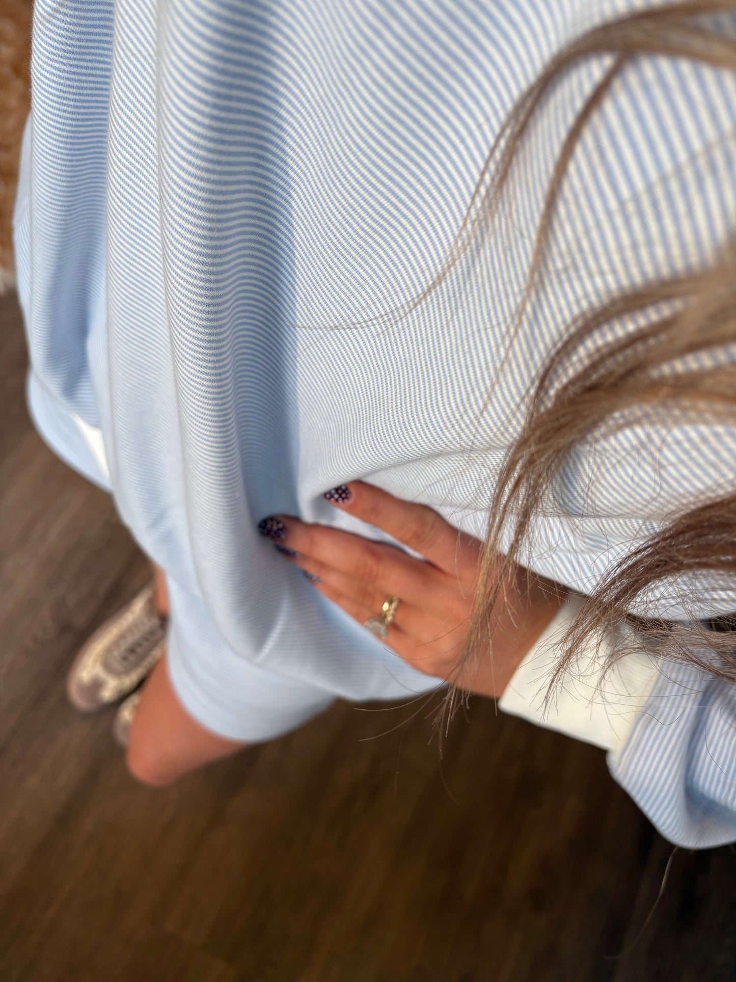 Striped Mockneck Set