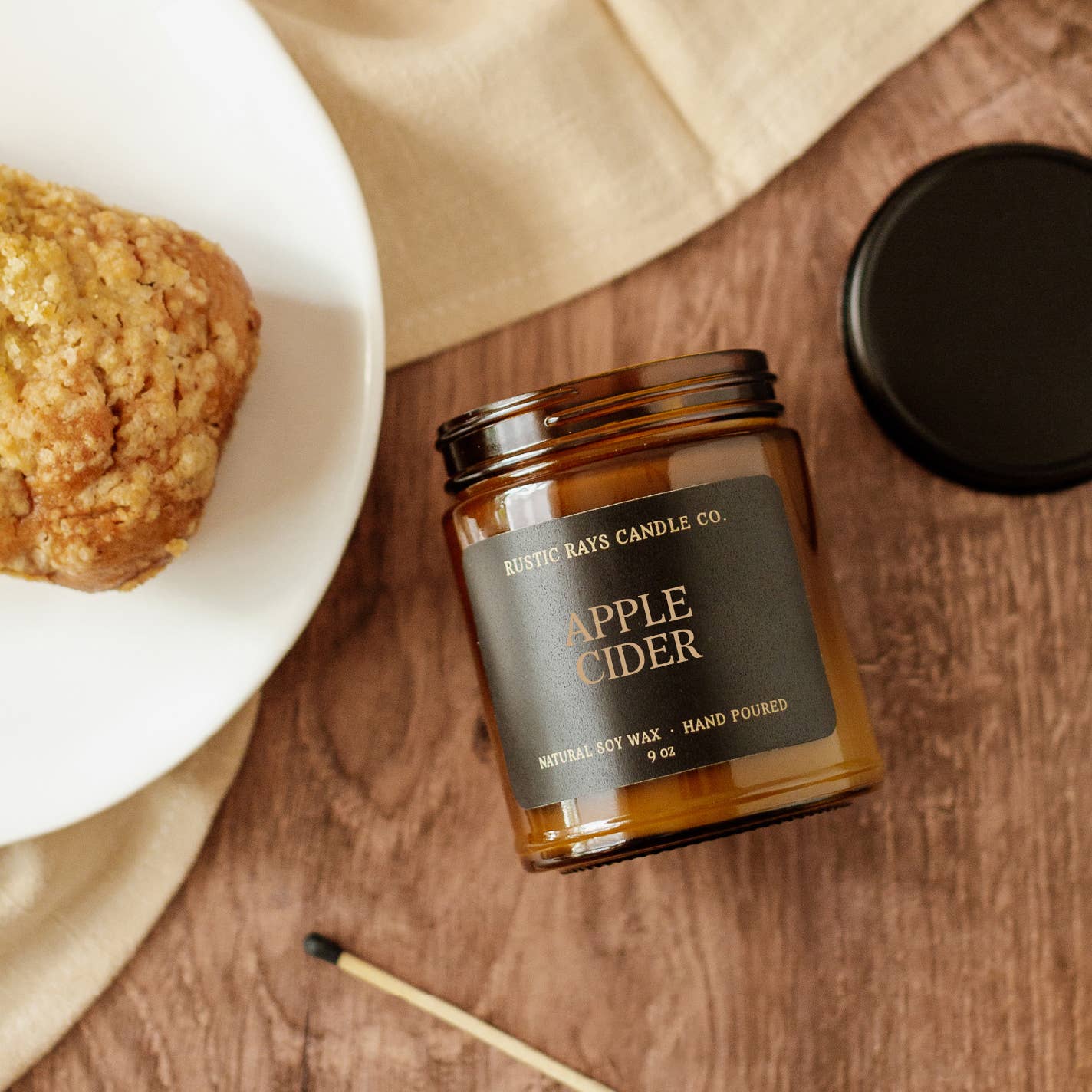 Apple Cider 9 oz Soy Candle - Fall Home Decor & Gifts