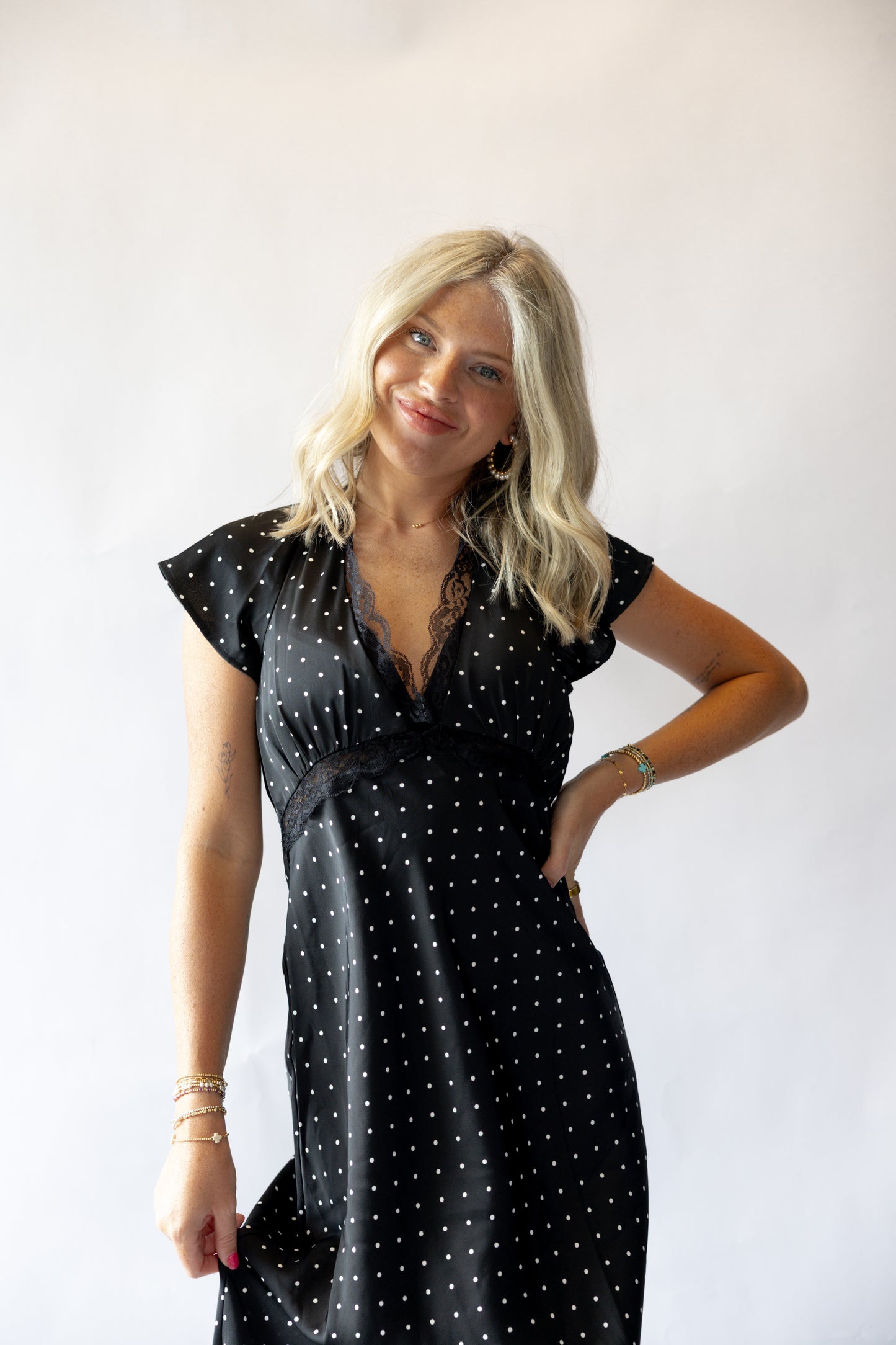 Polka Dot Maxi Dress