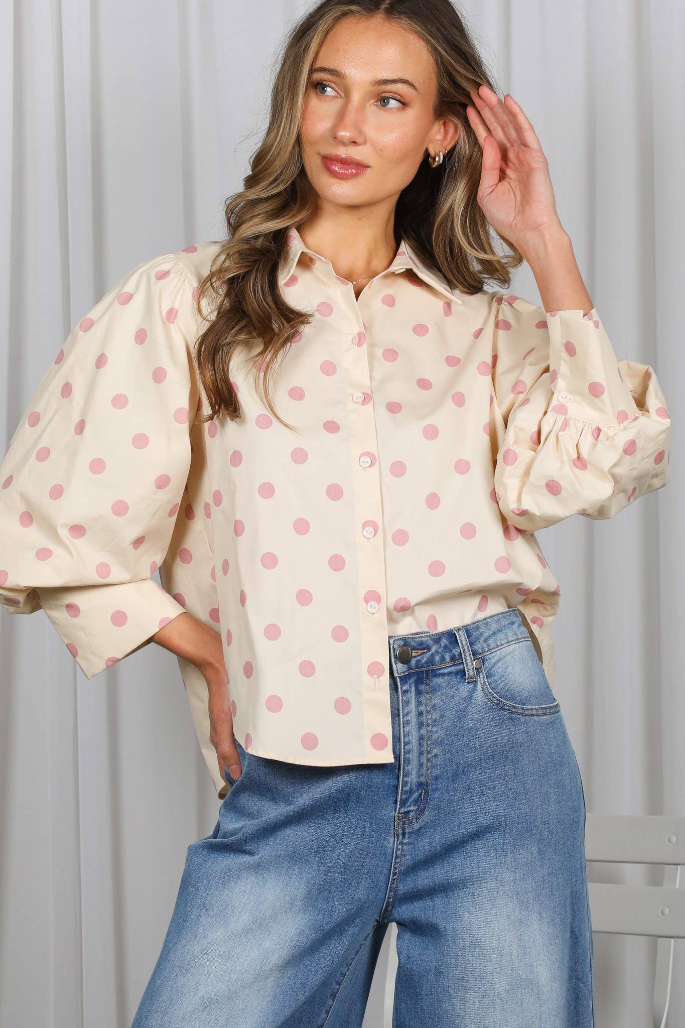 Playful Polka Dot Top