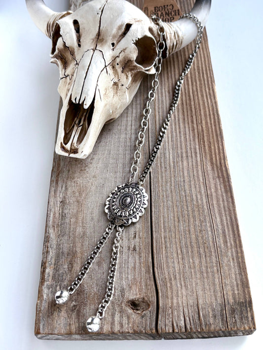 Western concho necklace
