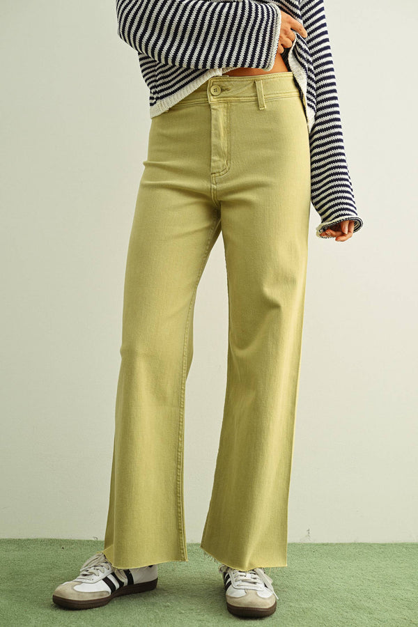 Straight Wide Leg Denim