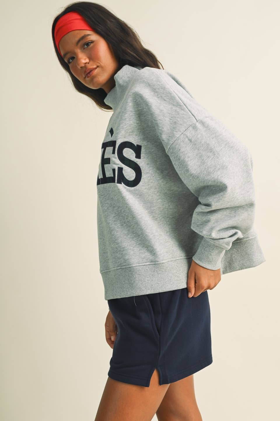 Après Oversized Mock Neck Sweatshirt