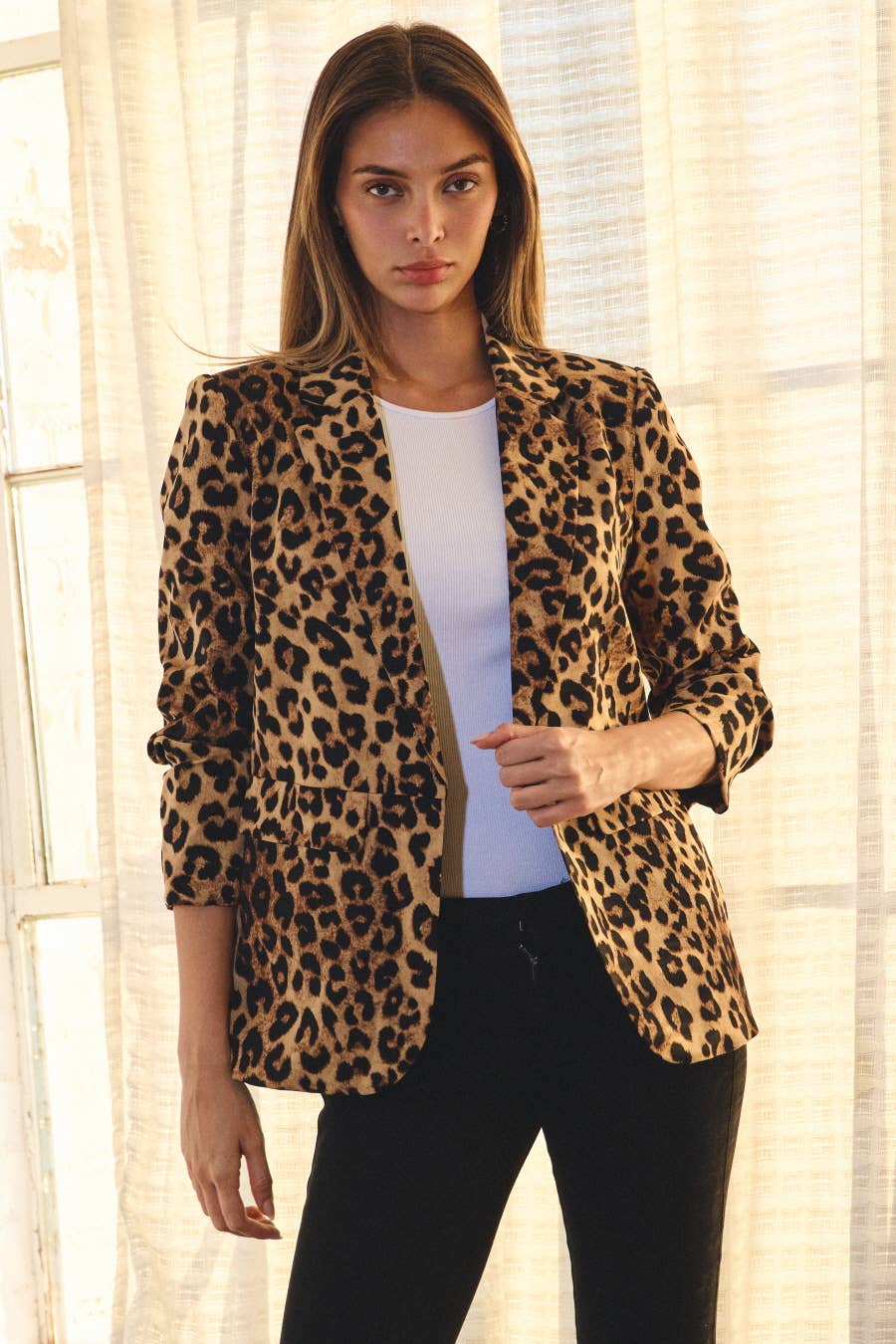 Leopard Printed Blazer