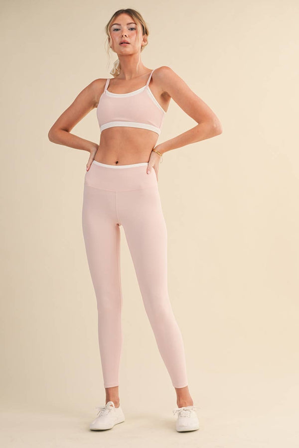 Pink Layered Sports Bra