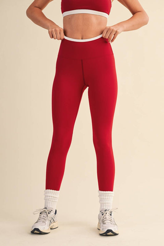 Contrast Binding Legging