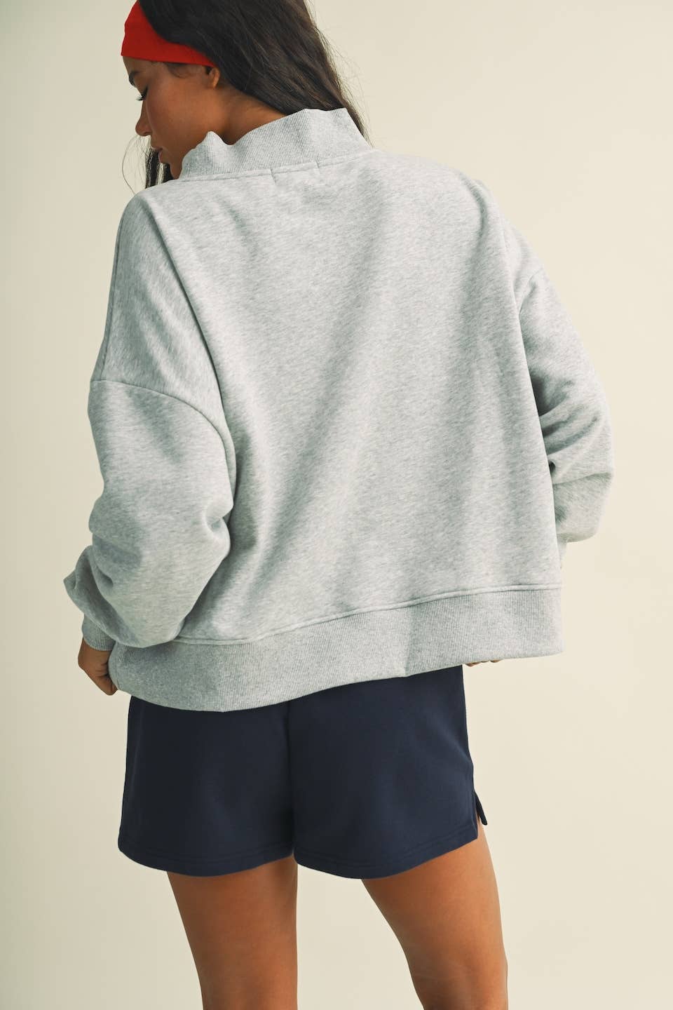 Après Oversized Mock Neck Sweatshirt