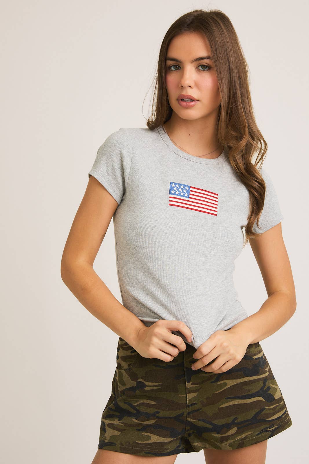 Short Sleeve USA Flag T- Shirt