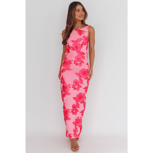 Vibrant Floral Maxi Dress