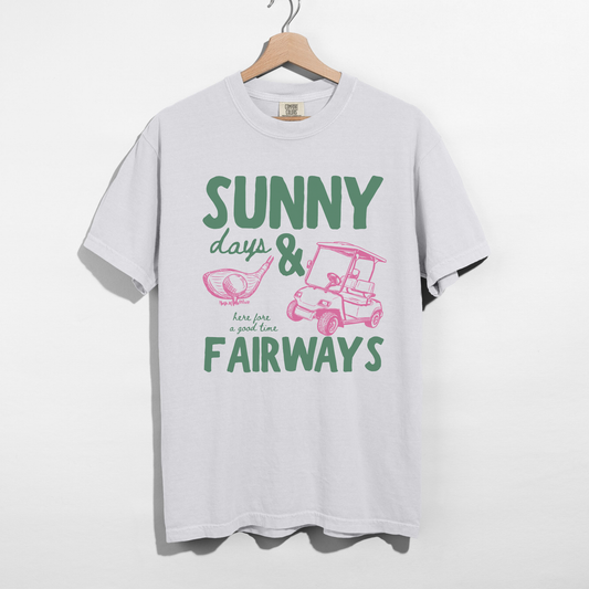 Sunny Fairways Golf Graphic Tee