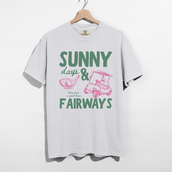Sunny Fairways Golf Graphic Tee