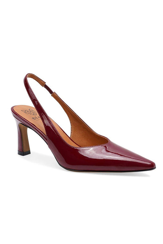 Wine Slingback Pumps