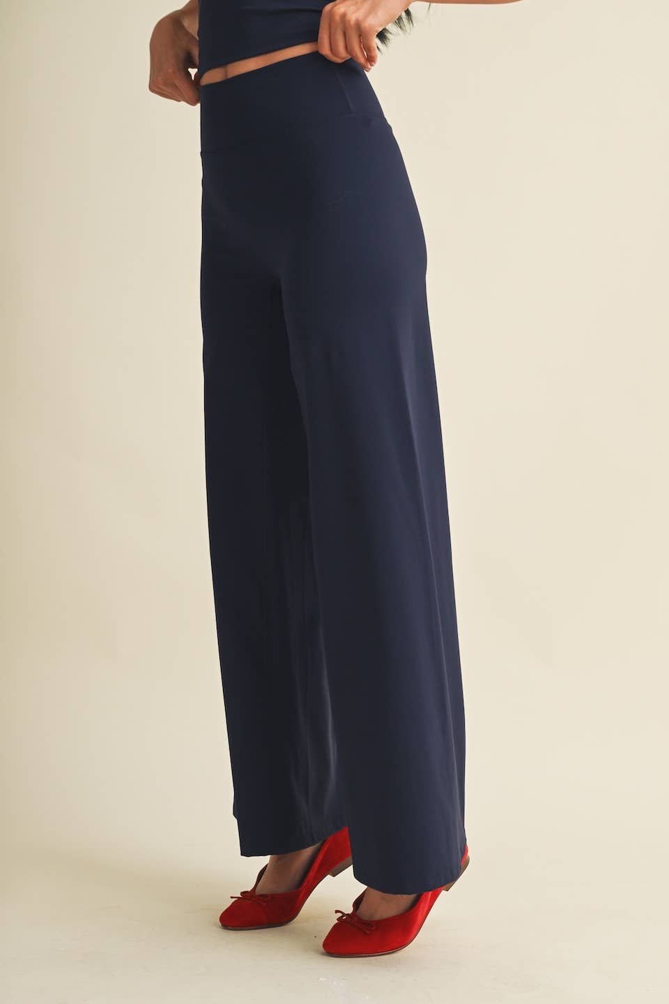 High Waist Wide Leg Pants