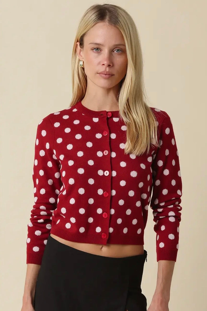 Polka Dot Cardigan