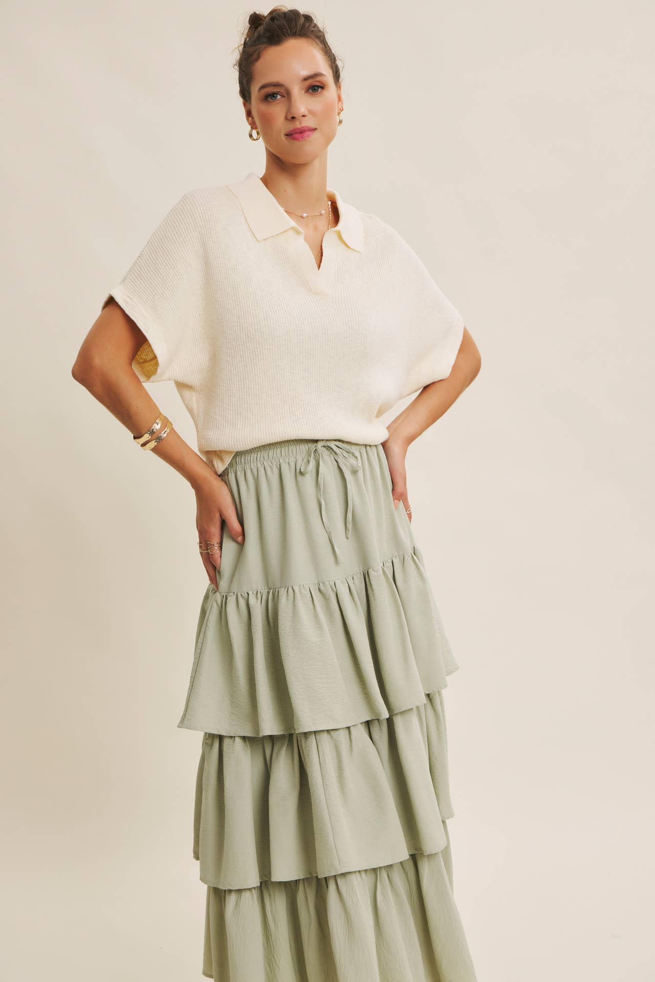 Morning Market Dolman Slvs Knit Top