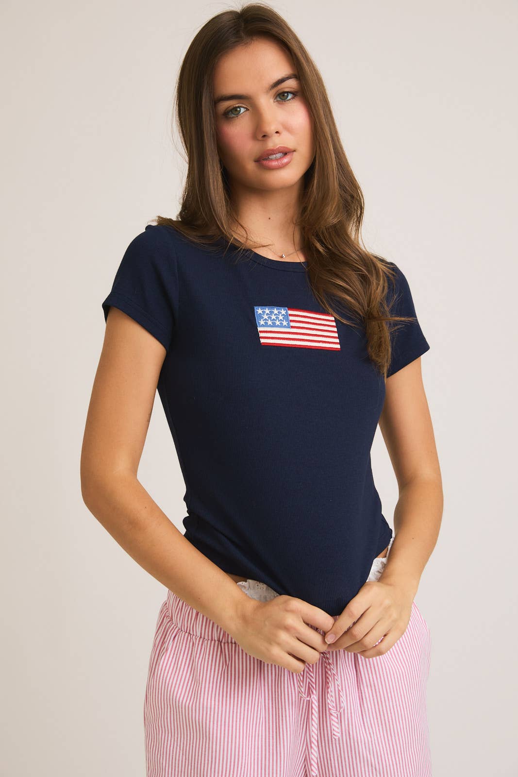 Short Sleeve USA Flag T- Shirt
